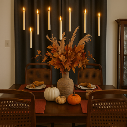 Enchanted Floating LED Candles with Magic Wand Remote